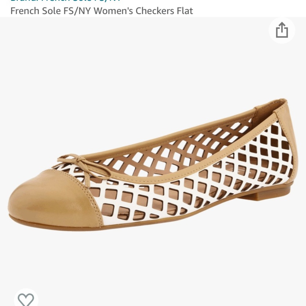 French Sole FS/NY checkers flat